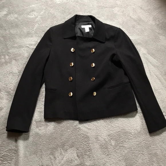 H&M Black Blazer with Gold Buttons NWOT - Picture 2 of 7